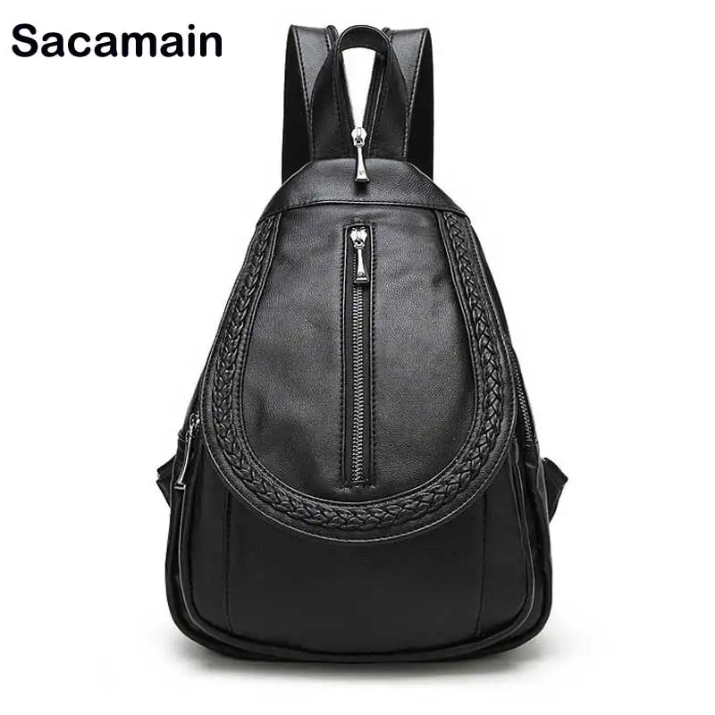 

Sacamain Brand Rukzaki Mini Backpacks For Women Designer Leather Backpack Women Drawstring Bag Back Pack Travel Backpack