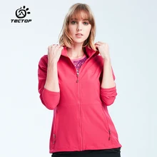 TECTOP сезон: весна–лето Для женщин Защита от солнца-защитный дышащие тонкие Куртки Женский Открытый Спорт эластичный дышащий Пеший Туризм Рыбалка Пальто для будущих мам