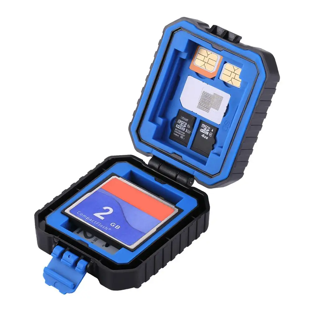 

11 in 1 SD TF Memory Card Case ABS Storage Container Case for store memory cards 3SIM 2XQD 2CF 2TF 2SD