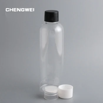 

CHENGWEI 10Pcs/Lot 3 Color Screw Cap PET Plastic Containers 200ml Transparent Empty Cosmetic Refillable Bottles