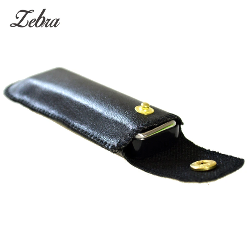 

2019 Wholesale Blues Harmonica Case Mouth Organ Leather Bag Lightweight Portable Mouth Harps Cover Woodwind Instruments Parts