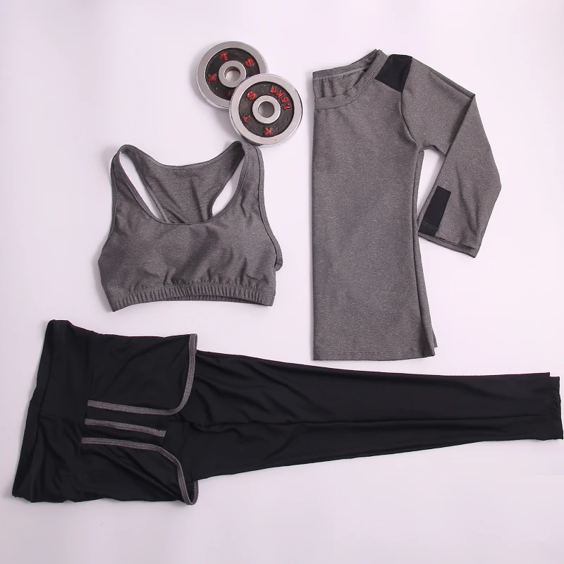 Спортивный костюм женский спорт, фитнес сексуальный термо формирующий Быстросохнущий ветрозащитный термальный однотонный Набор для йоги 10 цветов