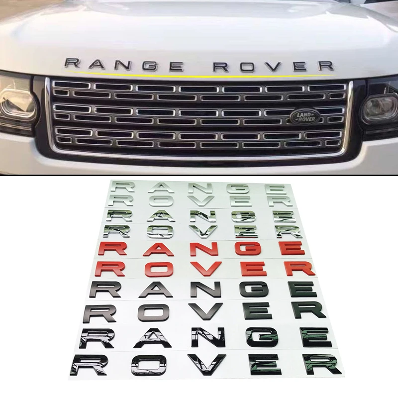 

1set Car Styling Front Or Back Car Emblem Cover Sticker Letters Sports Style Case accessories for Range Rover sport evoque