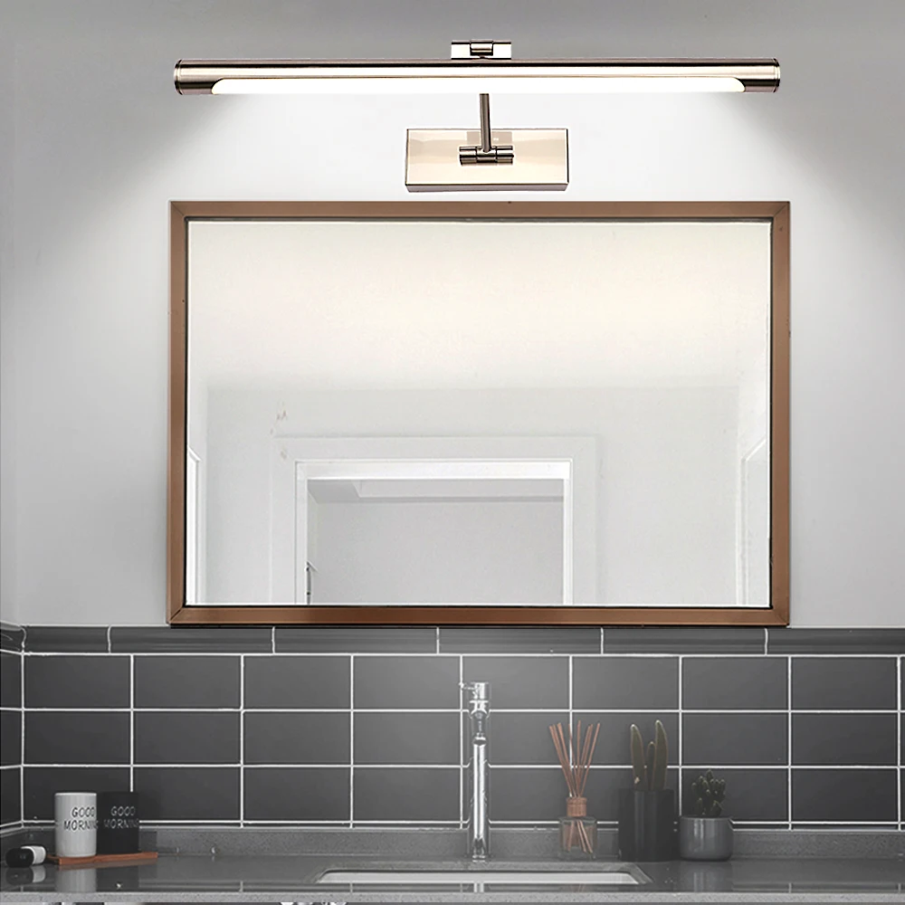 Zerouno светодиодный 220 V 110 V зеркало для макияжа с подсветкой лампа кровать комната подсветка на стену в ванную настенный светильник 42 см 55 см 81