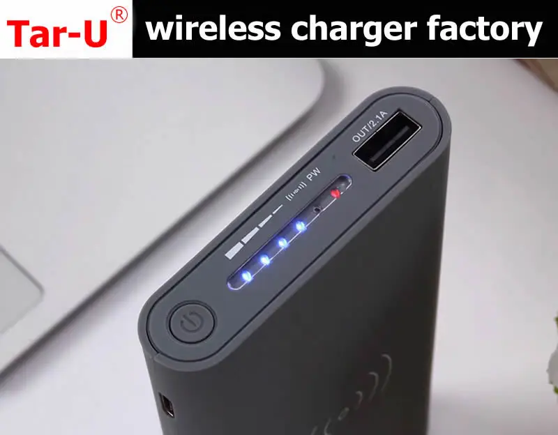 Tar-U 10000 mAh Универсальный Портативный power bank, 50 шт./лот Qi wireless power bank Dual USB внешний аккумулятор для iPhone X/XR SamsunS9