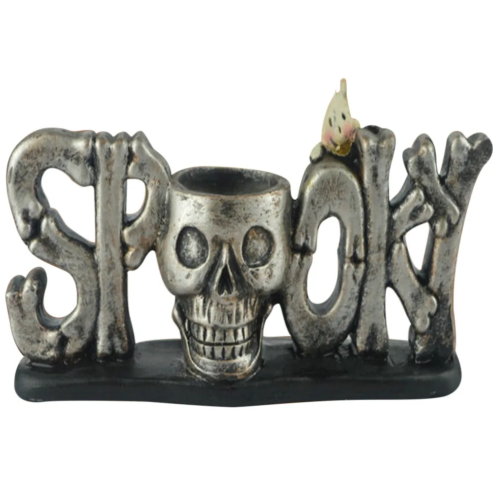 

The Halloween Scene Is Decorated With The Prop Letter Skull gifts for friiends on the Halloween pen holder desk organizer A30