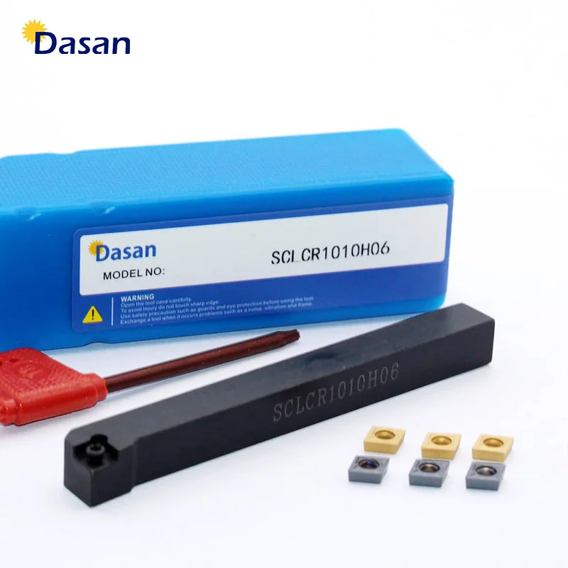 

1pc SCLCR1010H06 Turning Tool Holder CCMT060204 UE6020 Carbide Inserts CNC Lathe Arbor Cutter Tools