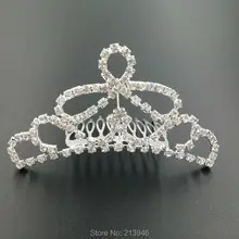 9.5CM*4.8CM 4PCS/lot Bridal Hair Comb Claw Tiaras Alloy & Glass Rhinestone Jewelry Hairwear