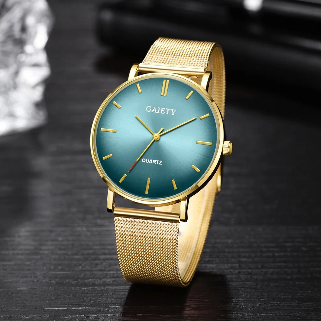 Мужские наручные часы reloj hombre повседневные кварцевые с сетчатым ремешком и