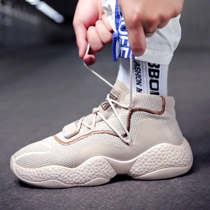 

Men's shoes 2019 new ins hot boots platform shoes at the end of the coconut trend casual shoes
