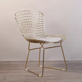 

Free shipping U-BEST Chic Appearance Home Furniture General Use Harry Bertoia Wire Chair For dining room, Wire Side Dining Chair