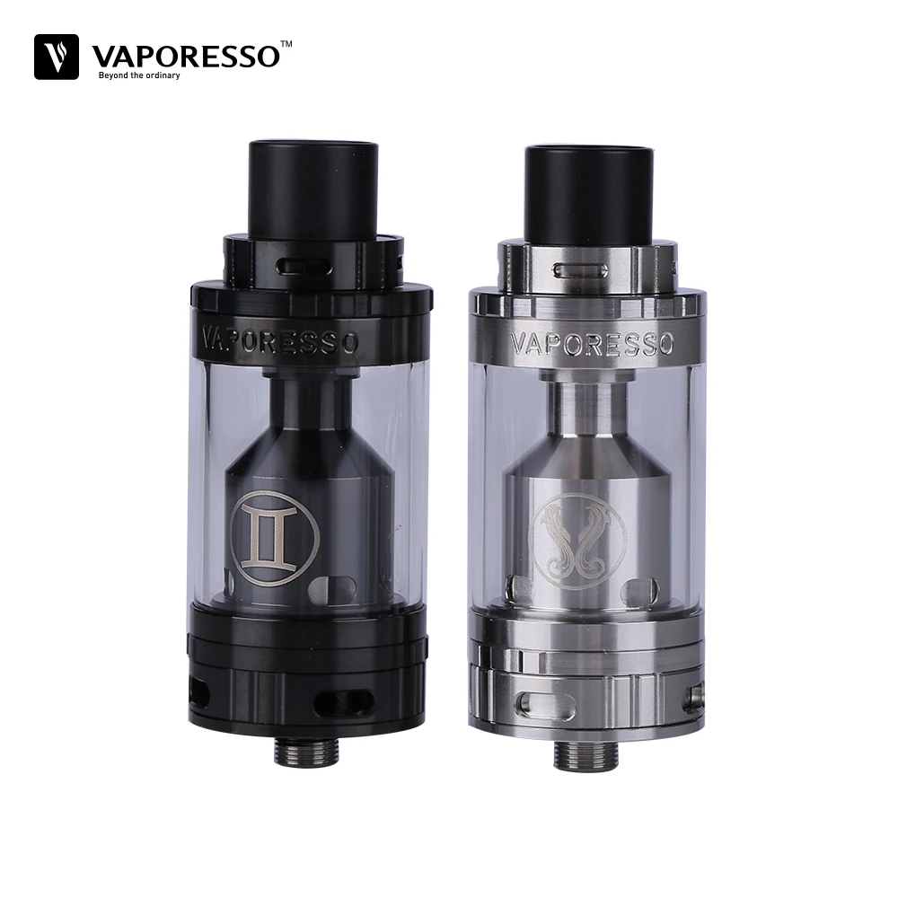 Original Vaporesso Gemini RTA Mega Tank 4ml Gemini RTA Mega Atomizer With Velocity Style Deck Clapton