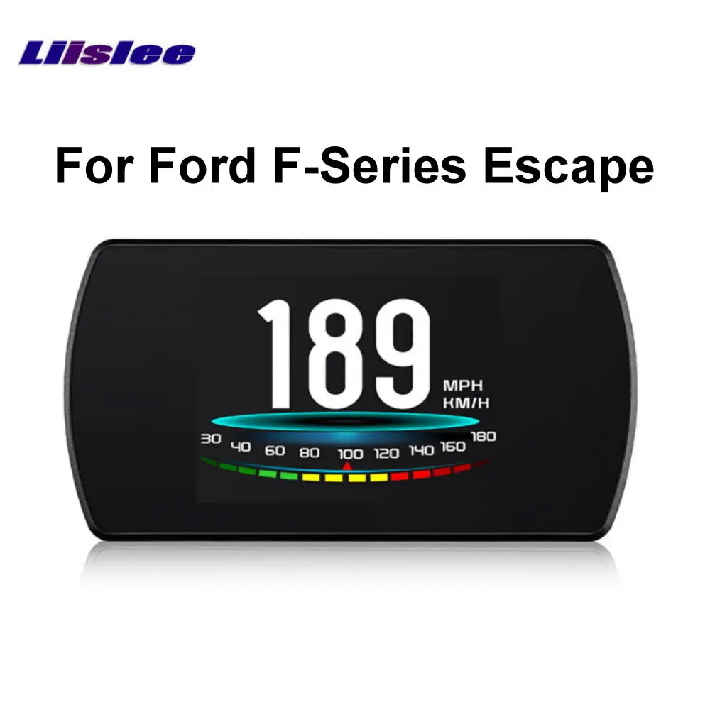 

Liislee For Ford F-Series Escape GPS Car HUD Head Up Display On-board Computer OBD OBD2 digital speedometer Car Projection