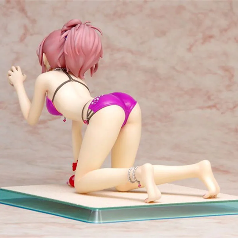 Японская девушка аниме идол мастер сексуальная фигурка Mika Jougasaki купальник ver. ПВХ