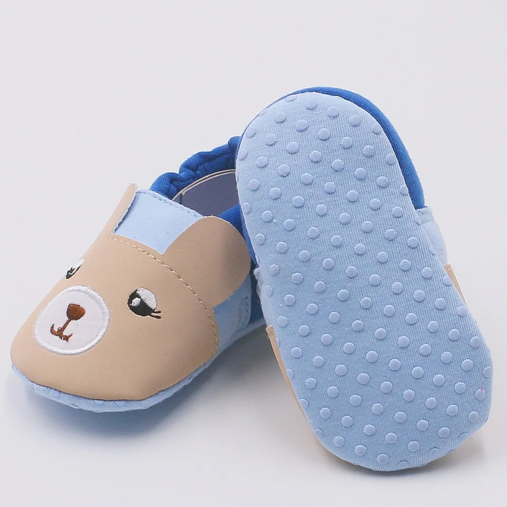 Первые ходунки CartoonShoes Bebe мокасины для малышей 0-24 м нескользящая Мягкая подошва обувь для маленьких мальчиков и девочек