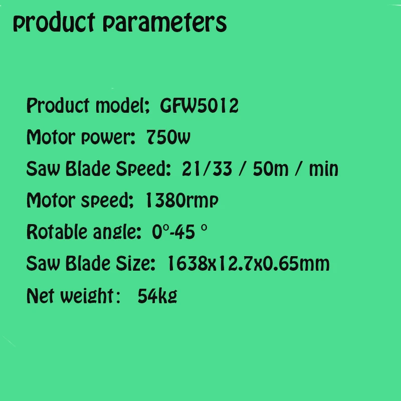 Metal/Wood Strip Sawing Machine Double 750W Vertical Band Saw Machine Woodworking Band Saw Cutting Machine Power Tools GFW5012 Metal/Wood Strip Sawing Machine Double 750W Vertical Band Saw Machine Woodworking Band Saw Cutting Machine Power Tools GFW5012
