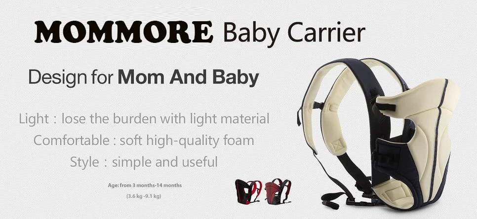 Mommore Baby Carriers хлопковый Детский рюкзак и переноски детская коляска слинг для новорожденных уход за ребенком