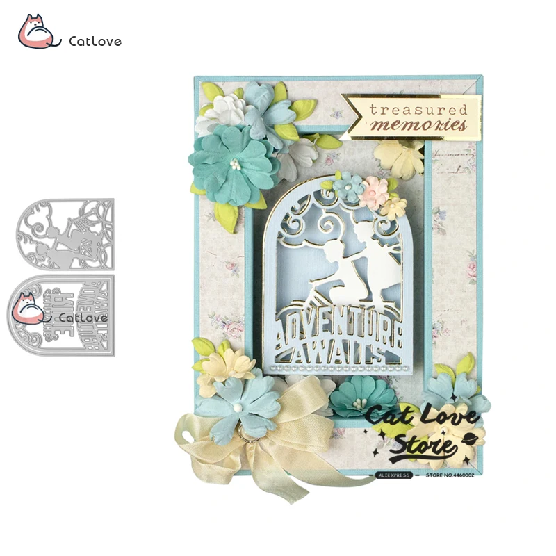 

3D Kids Adventure Metal Cutting Dies Stencils For DIY Scrapbooking Paper Card Decorative Craft Dies Embossing Die Cuts New 2019