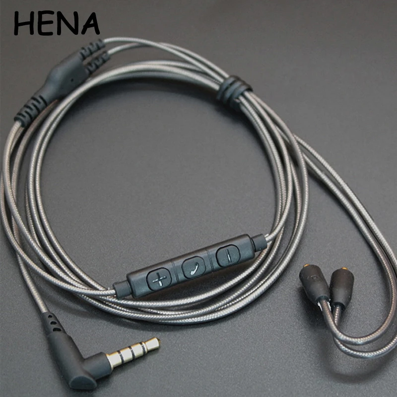 MMCX кабель для Shure SE215 SE425 SE535 SE846 UE900 Порты и разъёмы замена кабеля шнур наушников