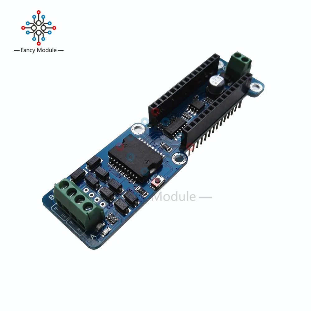 NANO L298P 2A двухканальный модуль шагового двигателя постоянного тока защитный 5 12 В