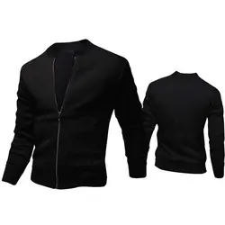 GUYI 3 цвета Твердые Лоскутная Классические Куртки Для мужчин; рукав на резинке молния толстый Изящная верхняя одежда и пальто Мода Smart