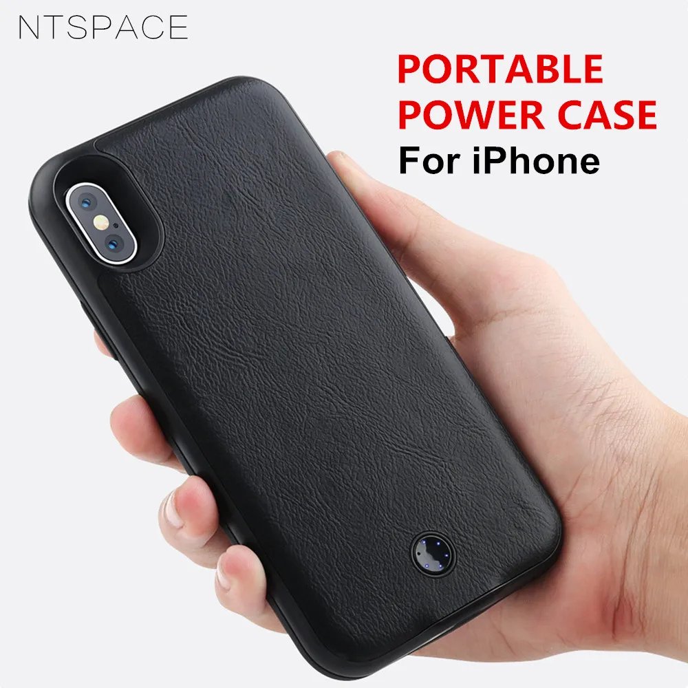 

Power Bank Cases For iPhone XS 7 8 6S Power Case External Battery Power Charger Cover For iPhone 8 7 Plus 6 6s Plus Battery Case