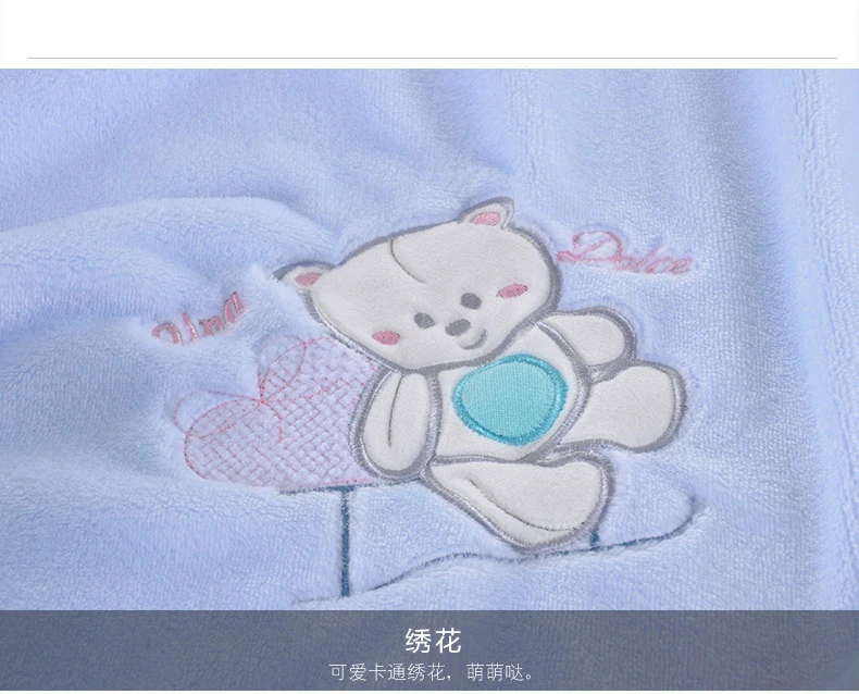 Одеяло для новорожденного милые Мультяшные одеяла Осенняя мягкая коляска для новорожденных постельные принадлежности Одеяла зимние