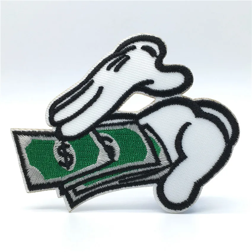 Cool Dollar Patch for Clothing Jacket Embroidered Iron On ...