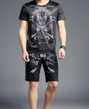 

Summer Slim Fit Print Tracksuit set Luxury design 2 Piece