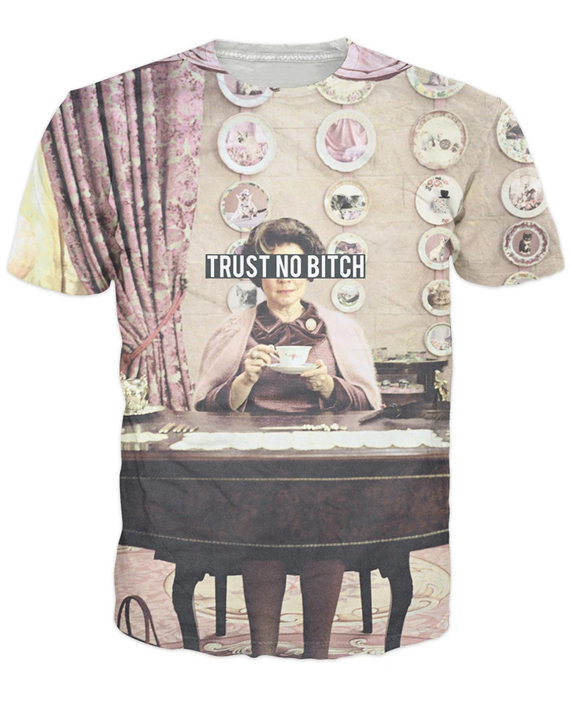 

Women/Men tees tops Trust No Bitch Umbridge T-Shirt The Temporary Headmaster From The 3d Printed T Shirt Tees Camisas 5XL R2900