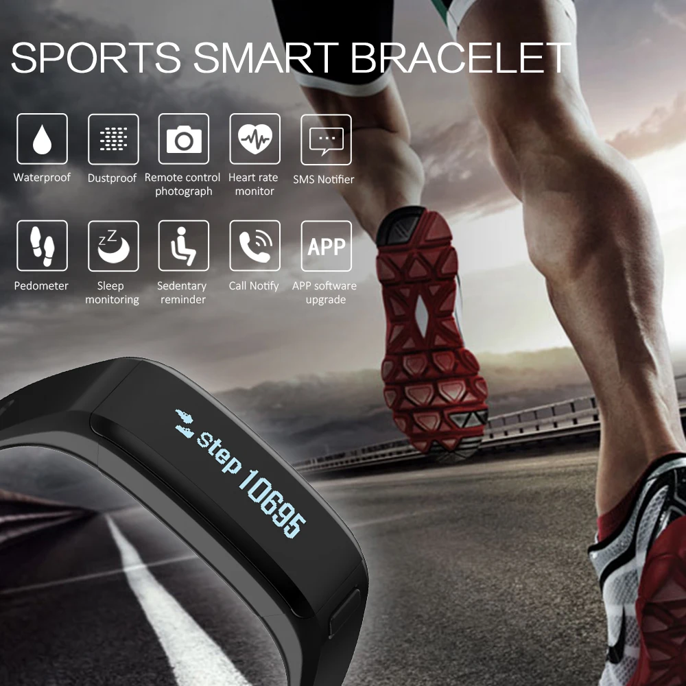 Hot Sale XR01 Smart Bracelet Wristband Fitness Tracker Android Bracelet Smartband Heart rate Monitor PK CK11S