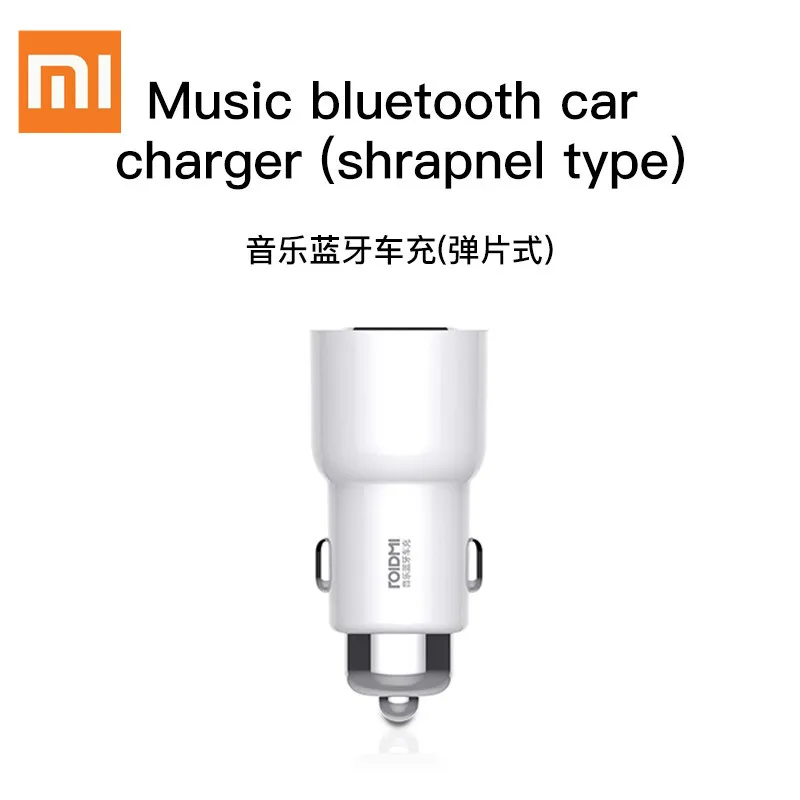Xiaomi ROIDMI 3 S بلوتوث 5 V 3.4A شاحن سيارة الموسيقى لاعب FM التحكم الذكية التطبيق ل فون و الروبوت الذكية MP3 لاعب