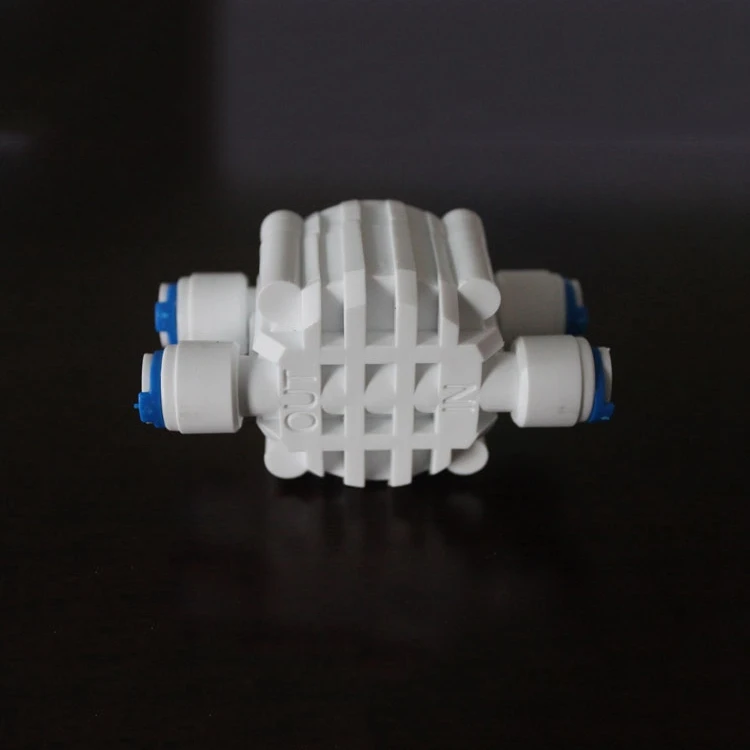 

1/4" OD Tube Quick Fitting Four Way Valve For RO Water Reverse Osmosis System