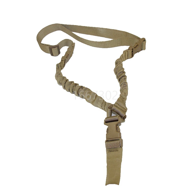 Outdoor Hunting Gun Single Point Adjustable Bungee Shooting Rifle Sling