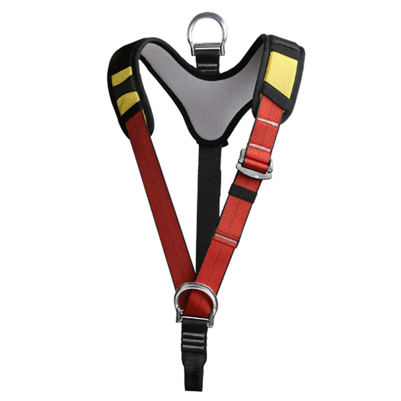 

P117 Outdoor rescue Aerial caving equipment Rock climbing safety belt Upper body belt Strap can be connected CE