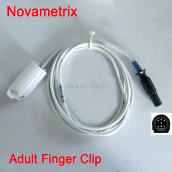 

Compatible Novametrix 505 510 511 7000 7100 spo2 sensor reusable spo2 awt adult finger clip sensor probe long cable