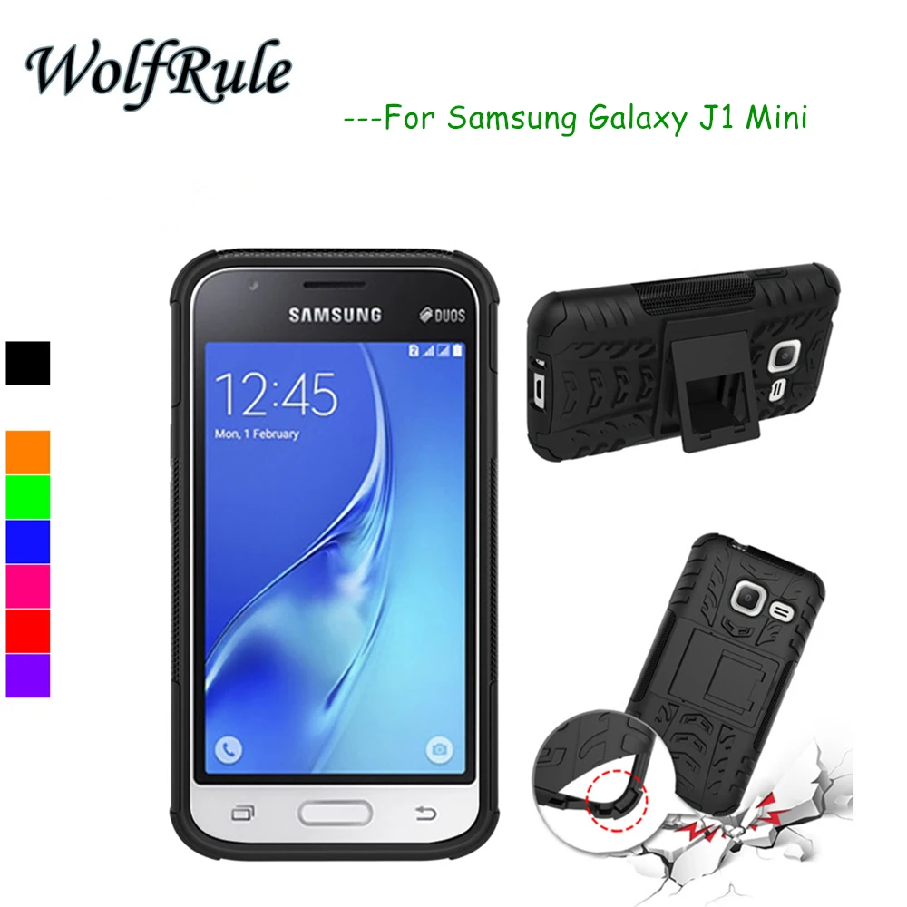 Чехол wolfrole для Samsung Galaxy J1 Mini противоударный чехол из ТПУ + ПК J105 &lt |