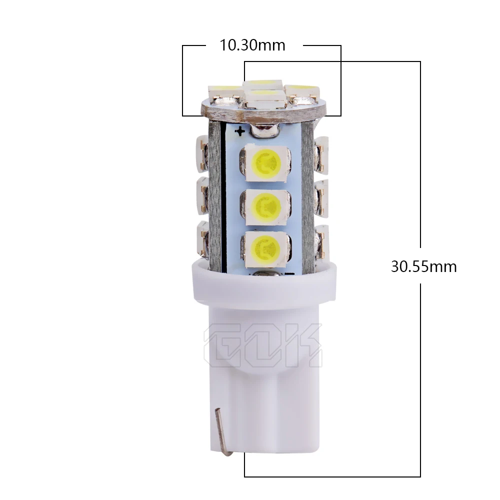 1000 шт. T10 светодио дный 16smd 1210 светодио дный автомобиль свет W5w T10 16 светодио дный Клин лампы наружный зазор лампы автомобиля Клин Парковка потолочный плафон