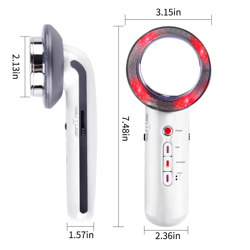 Ultrasound Cavitação Ems Slimming Massageador Corporal Perda de Peso Lipo Queimador de Gordura Anti Celulite Galvânica Infrared Vip Dropshipping 10 High Quality Beleza e saúde