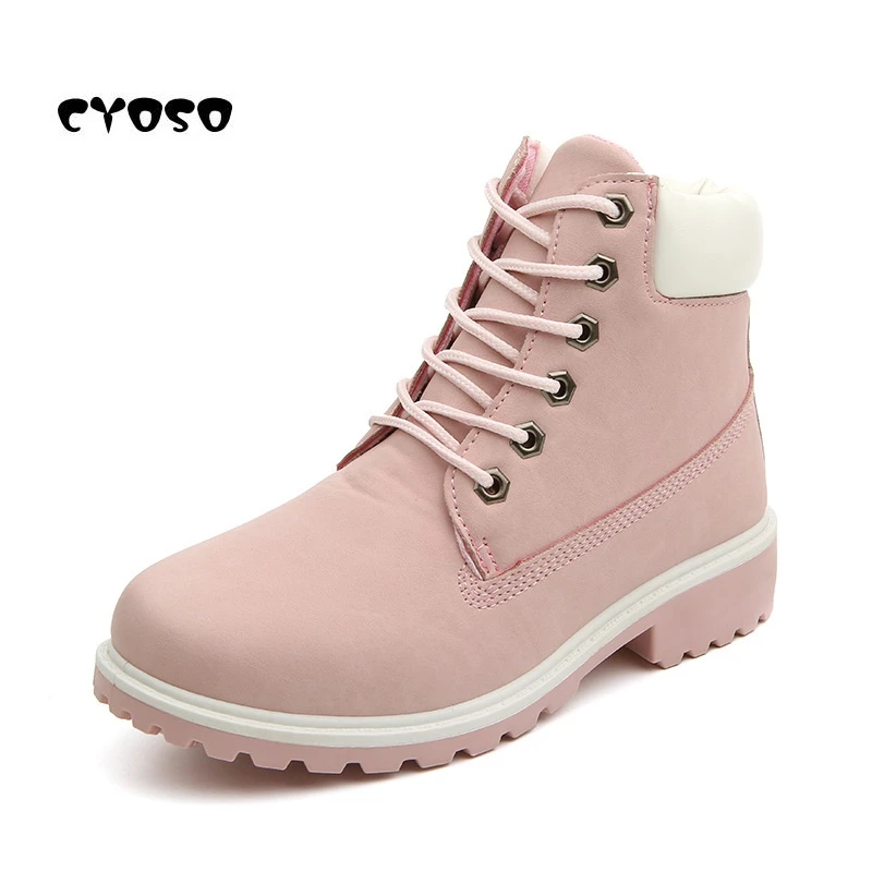 CYOSO, nuevos zapatos de invierno 2018, Botas de tacón plano para mujer, Botas de nieve de moda para mujer, de marca para mujer, Botas de tobillo|Botas de nieve| - AliExpress