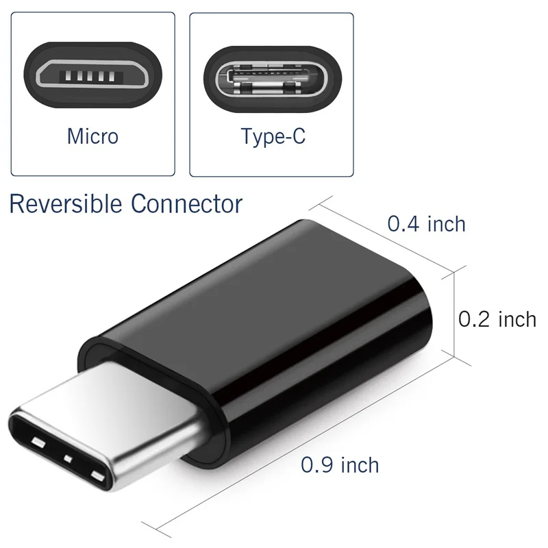 3 шт. Micro USB для Usb type C Android телефонный кабель для huawei Sumsang Microusb для type c Usbc Otg адаптер для зарядки и синхронизации данных