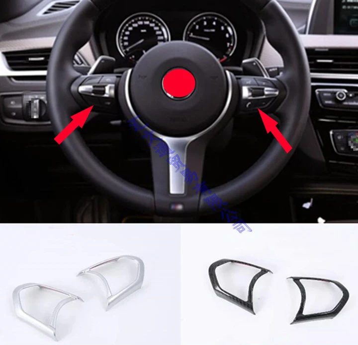 

For BMW X2 F39 2018 2019 Steering Wheel Panel Cover Bezel Trim Insert Badge Molding Garnish