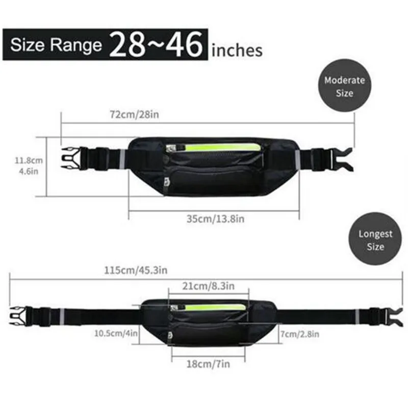 ICESNAKE Running Bag Men Women Running Belt Waist Bag Sports Water Bottle Belt Sport Jogging Gym Camping Bag Running Accessories ICESNAKE Running Bag Men Women Running Belt Waist Bag Sports Water Bottle Belt Sport Jogging Gym Camping Bag Running Accessories