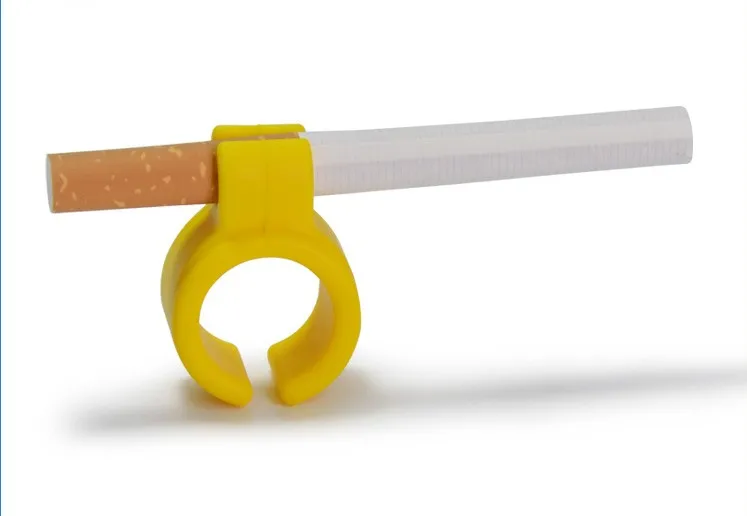 

New 3pcs/lot Black Silicone Cigarette Holder Cigarette Rack Ring Finger Hand For Regular Cigarettes smoking Accessories