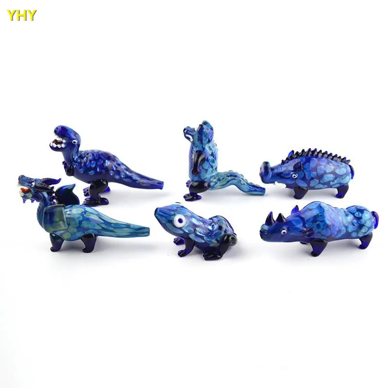Glass Smoking Pipes Dinosaur Oil Burner Pipes Tobacco Pipe Portable Animal Hand Pipe Wholesale Latest Lovely Smoking Glass Pipes07