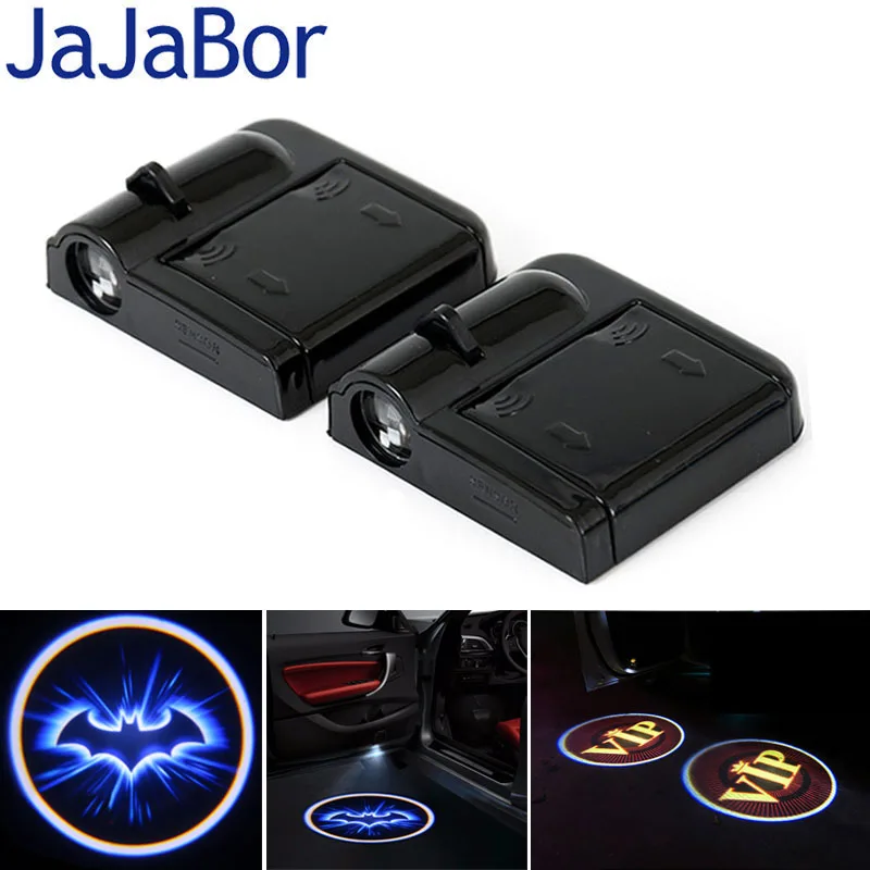 JaJaBor Универсальная беспроводная дверь автомобиля Добро пожаловать свет логотип Нет Тип дрели светодиодный призрак теневой проектор лампа для Бэтмена логотип VIP
