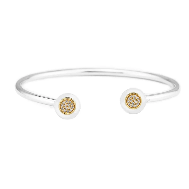 QANDOCCI 925 пробы Серебряные ювелирные изделия Подпись браслет оригинальные модные Подвески Европейский Стиль браслеты