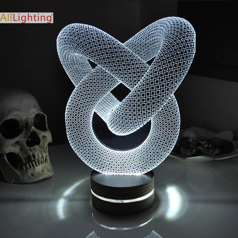 Free Shipping Pipe Fashion 3D Table Lamp Kids Art Decor Night Light
