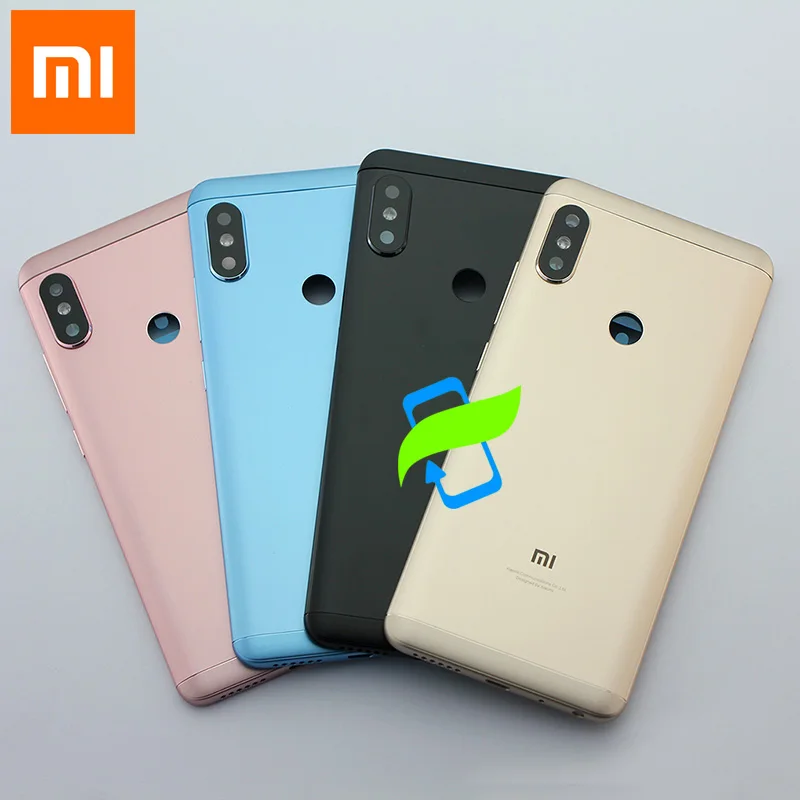 

Original Battery Back Cover For Xiaomi Redmi Note5 Back Housing Rear Door Case Redmi Note 5 pro Power Volume Buttons+Camera Lens