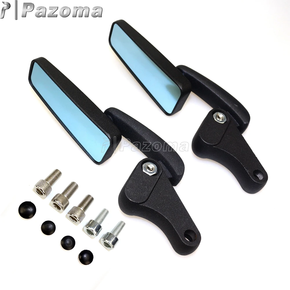 Black Streetfighter Universal Motorcycles Rearview Mirrors Motor Mini